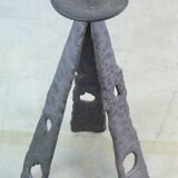 Vintage brutalist floor candlestick
