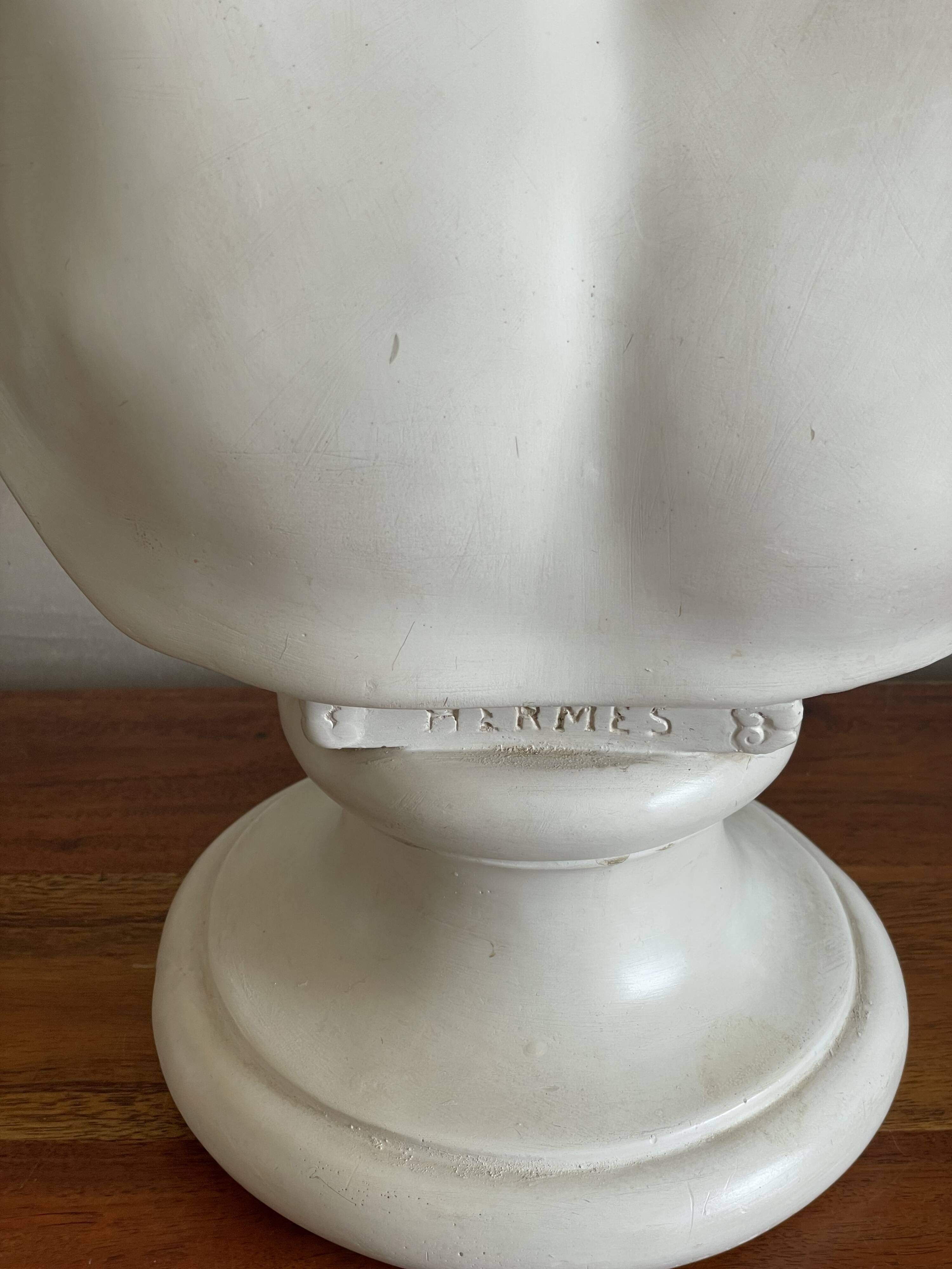 Large Hermes plaster bust