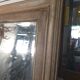 Large bevelled floor mirror in oak