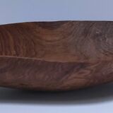 Oblong cut solid wood carved monoxyl