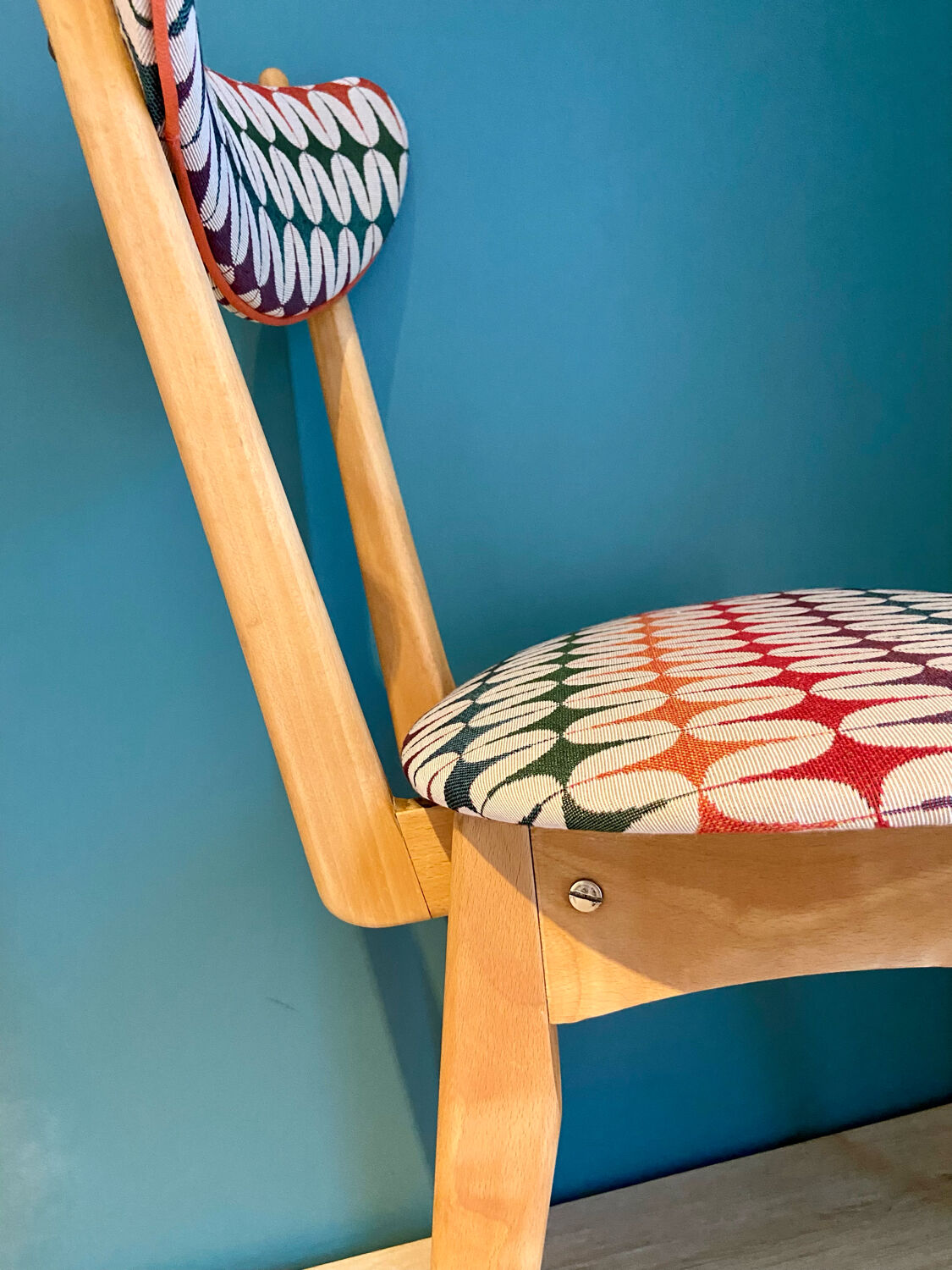 Colorful vintage chair