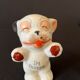 Salière ou poivrier bonzo porcelaine chien bouledogue sel poivre chiot japon art déco