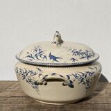 Iron earth tureen, Hirondelle model from the Lafitte factory in Bordeaux - old earthenware