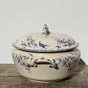 Iron earth tureen, Hirondelle model from the Lafitte factory in Bordeaux - old earthenware