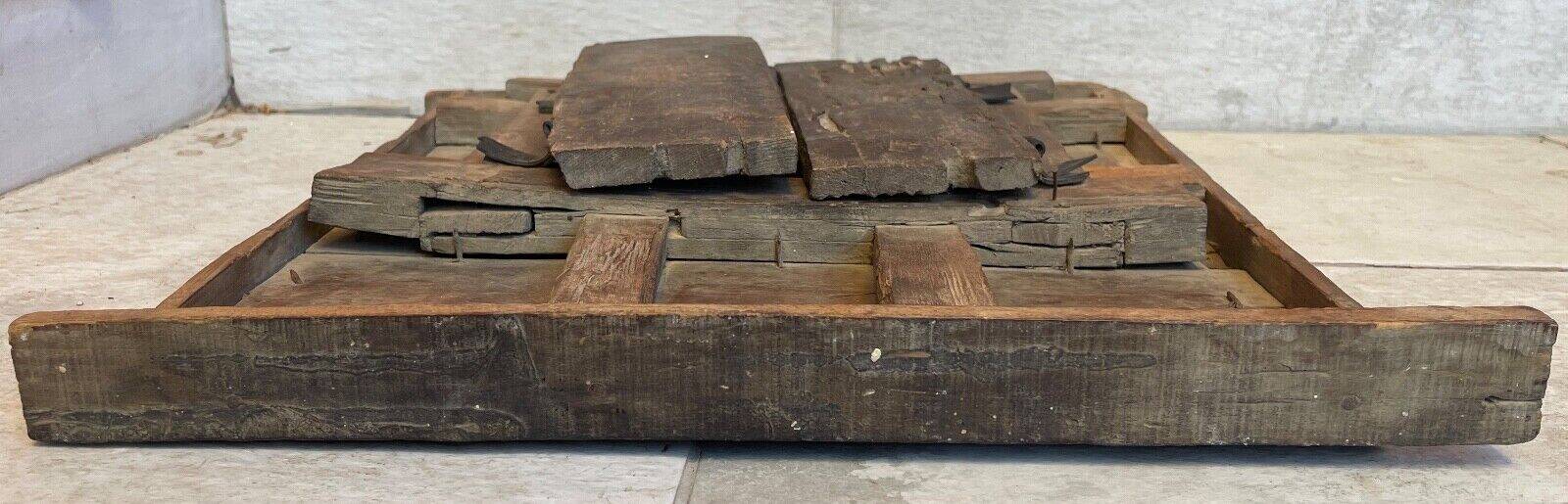 Old Indian window with carved decoration of flowers and foliage 19th century