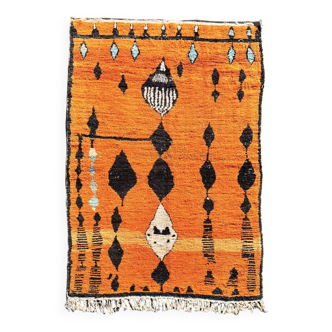 Tapis Berbere marocain boujad orange