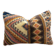 Housse de coussin vintage kilim berbère:Coussin en laine marocaine 60x40cm