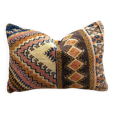 Vintage Berber kilim cushion cover: Moroccan wool cushion 60x40cm