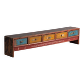 Antique low elm wood furniture – China, around 1900