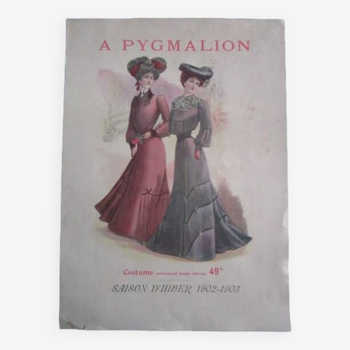 Store advertising poster "A Pygmalion" winter season 1902 - 1903