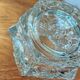 Vintage hexagonal crystal vase