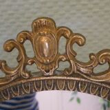 Psyche mirror in brass 39x30cm