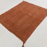 5x6 Terracotta Vintage Kilim Rug, 154x190Cm
