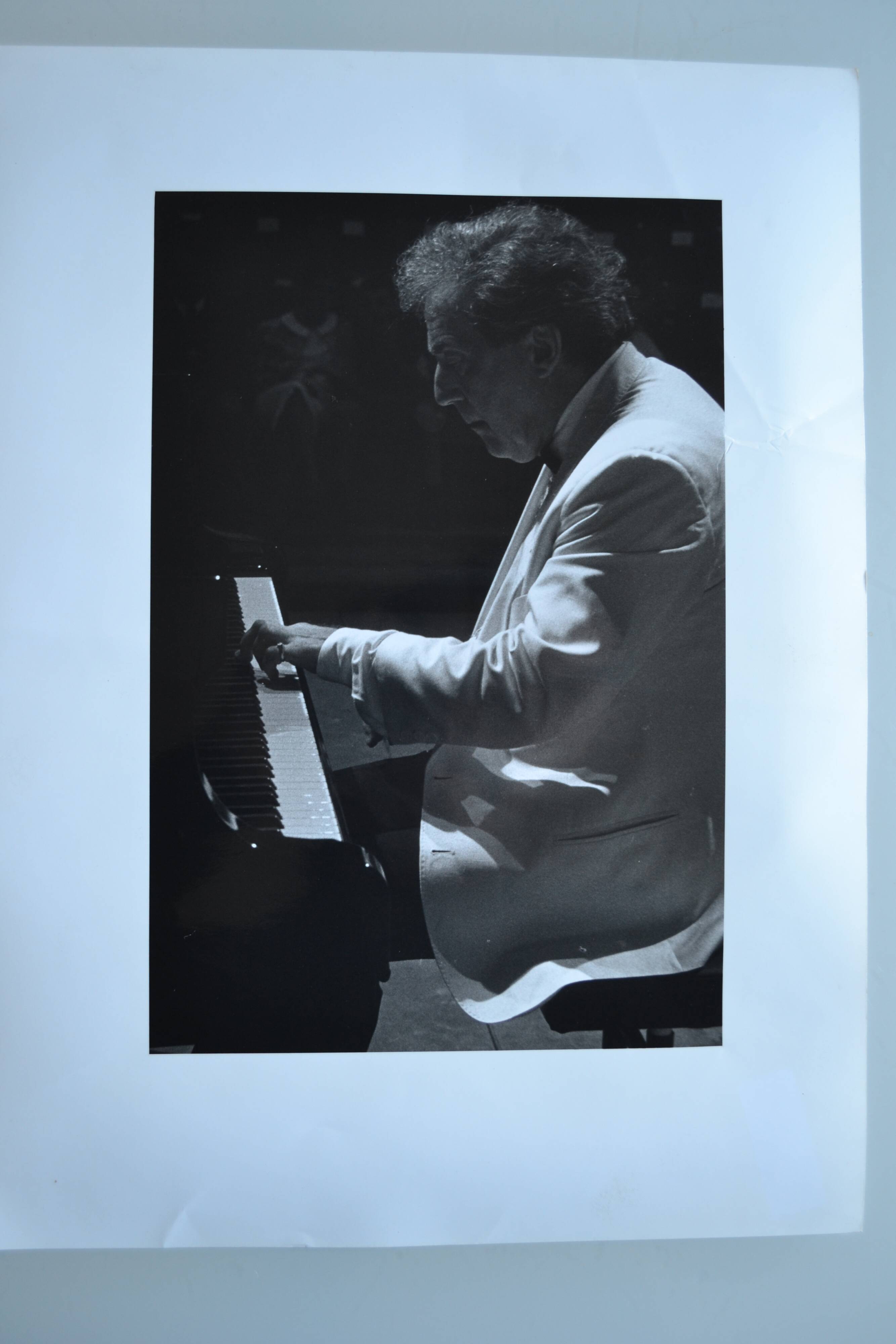 "piano pianist" original anonymous black & white photo