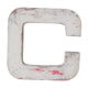 Vintage metal sign letter "C"