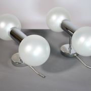 Space Age Wall Lights in Chrome by Motoko Ishii for Staff, 1970s