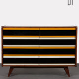 Yellow and black chest of drawers, model U-453, by Jiri Jiroutek, 1960