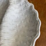 Ceramic compartmentalized leaf appetizer dish