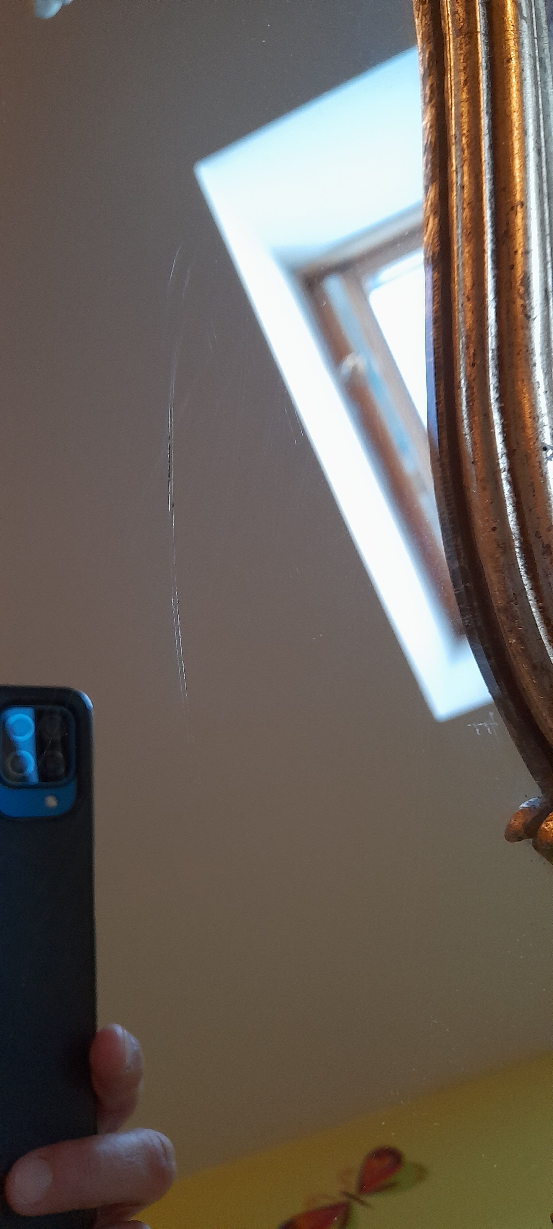 Gilded baroque mirror