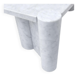 Jumbo Carrara Marble Italian Square Coffee Table by Gae Aulenti For Knoll, 1960s