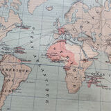1907 - Map of the French Empire / French Colonies