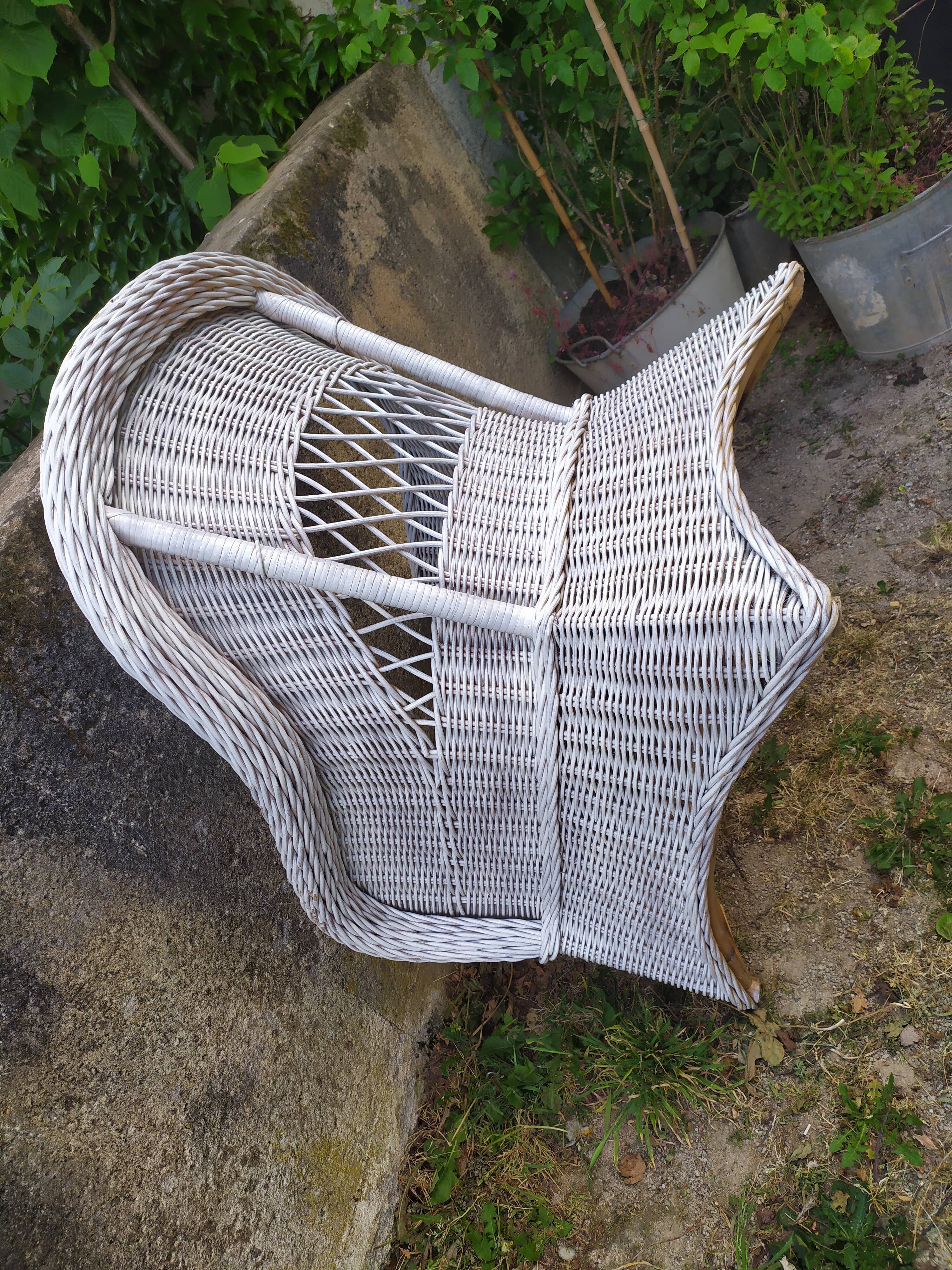 Rattan armchair