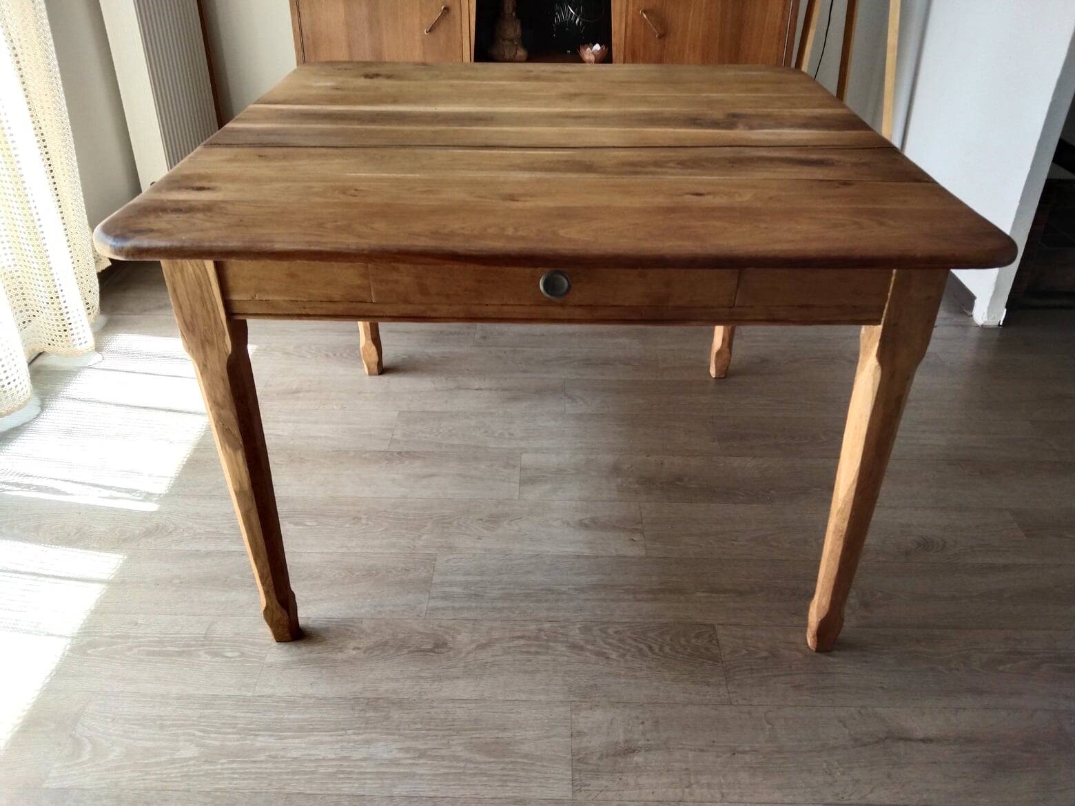 Solid oak farm table