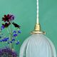 Vintage art deco frosted glass lampshade pendant light
