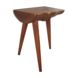 Raw wooden tripod stool
