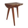 Raw wooden tripod stool