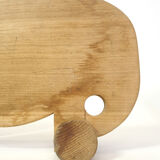 Ensemble de trois éléphants en bois à roulette
