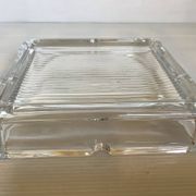 Large crystal ashtray and pocket tray.