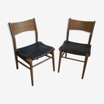 Paire de chaises scandinave anciennes