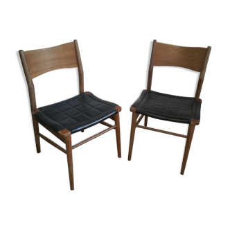 Paire de chaises scandinave anciennes