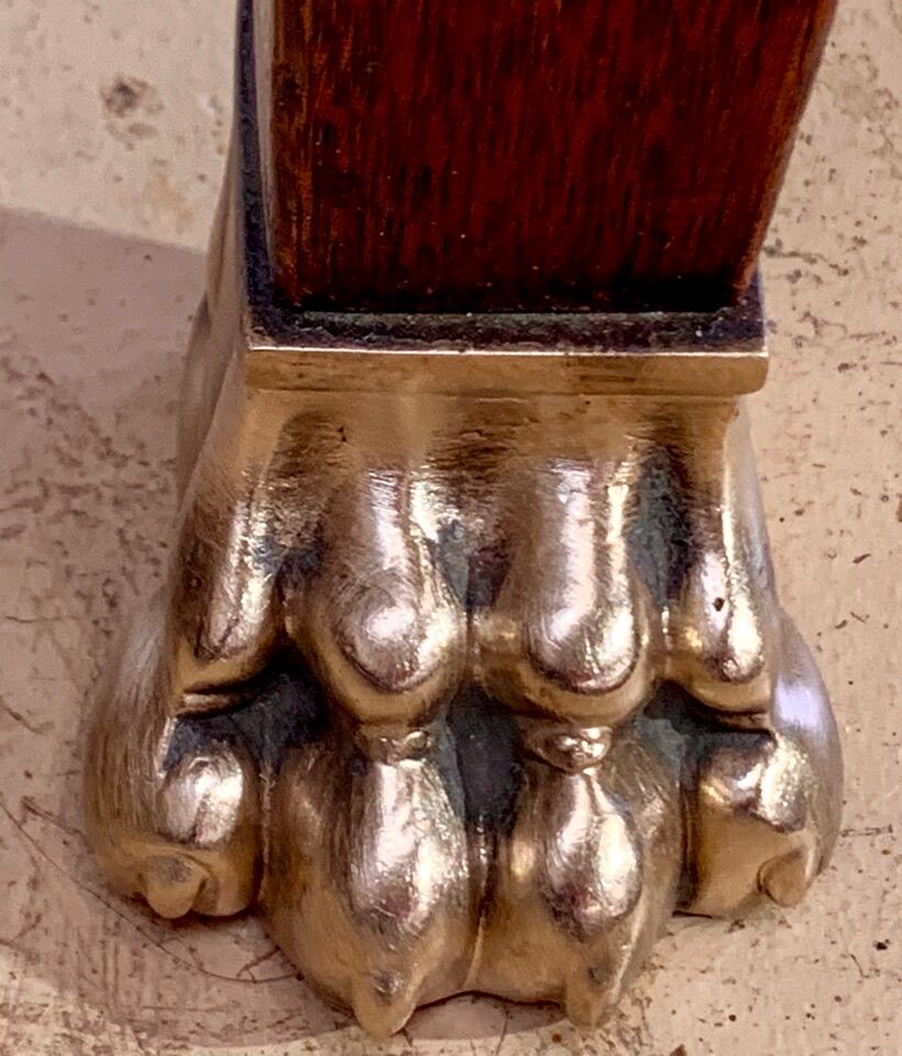 Oval mahogany table Empire style