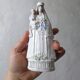 Old porcelain statue of the Virgin Mary, Notre Dame, 16.5 cm.