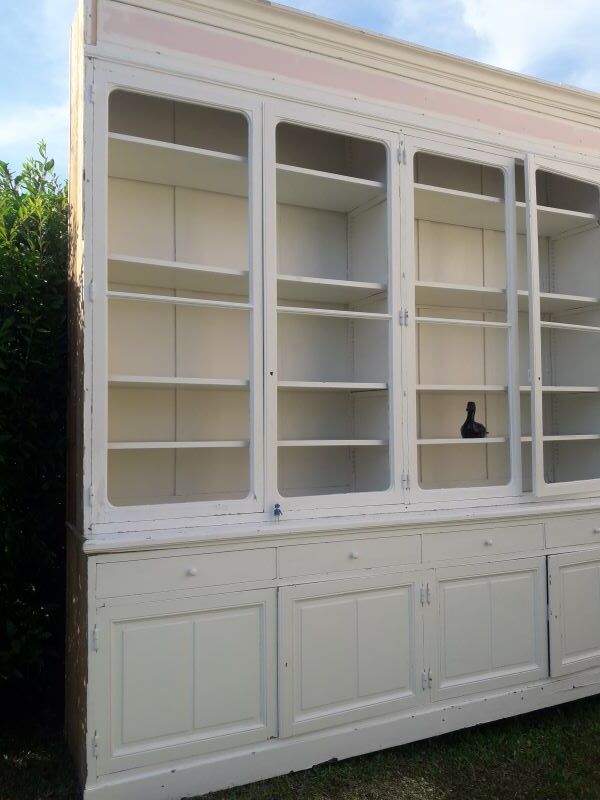 Dressing buffet boiserie vitrine bibliothèque XIX°