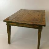 Table à manger suédoise de cuisine ancienne