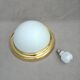 Ceiling lamp in brass and opaline glass Ø30