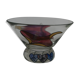 Floral decor evased glass cup