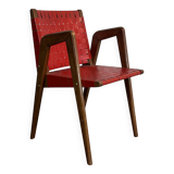 Compas Feet Armchair in the Style of Pierre Cruege, France, 1950s