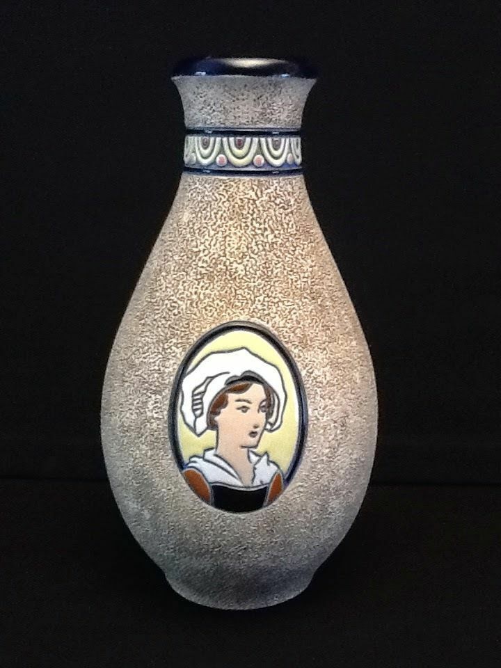 Art Déco céramiste (LE) Emile Laget Grand  Vase céramique Impérial Amphora  Forme balustre  ...
