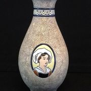 Art Deco ceramist (LE) Emile Laget Large Ceramic Vase Imperial Amphora Baluster Shape ...
