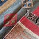 Kilim carpet in burlap and cotton. 60cm x 100cm