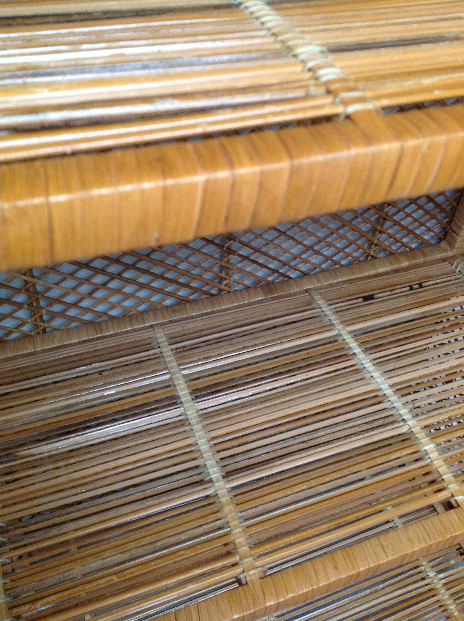 Vintage rattan library, 1970