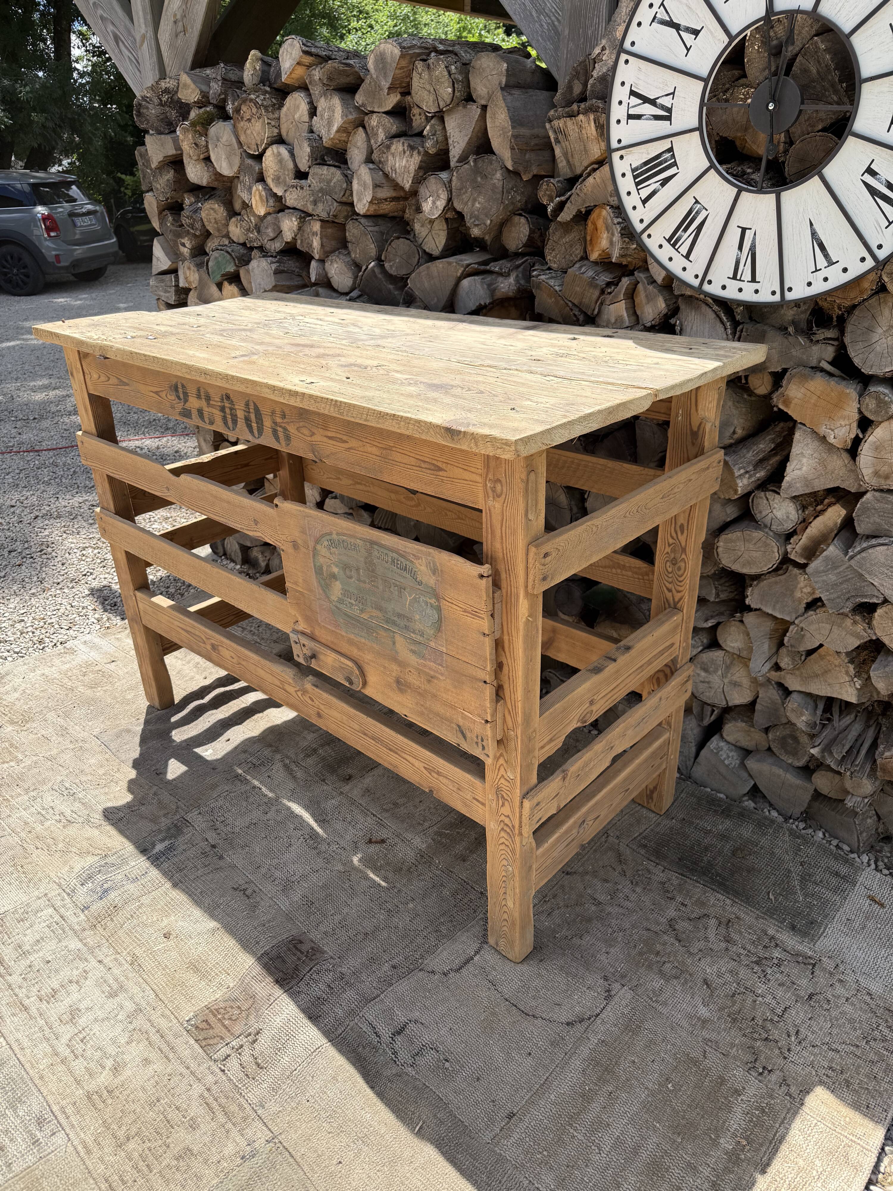 Meuble métier / Meuble d'atelier ancien