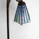 Art Deco reading lamp in bronze and stained glass – Circa 1920