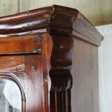 Rustic Wardrobe in Fir with Curtains