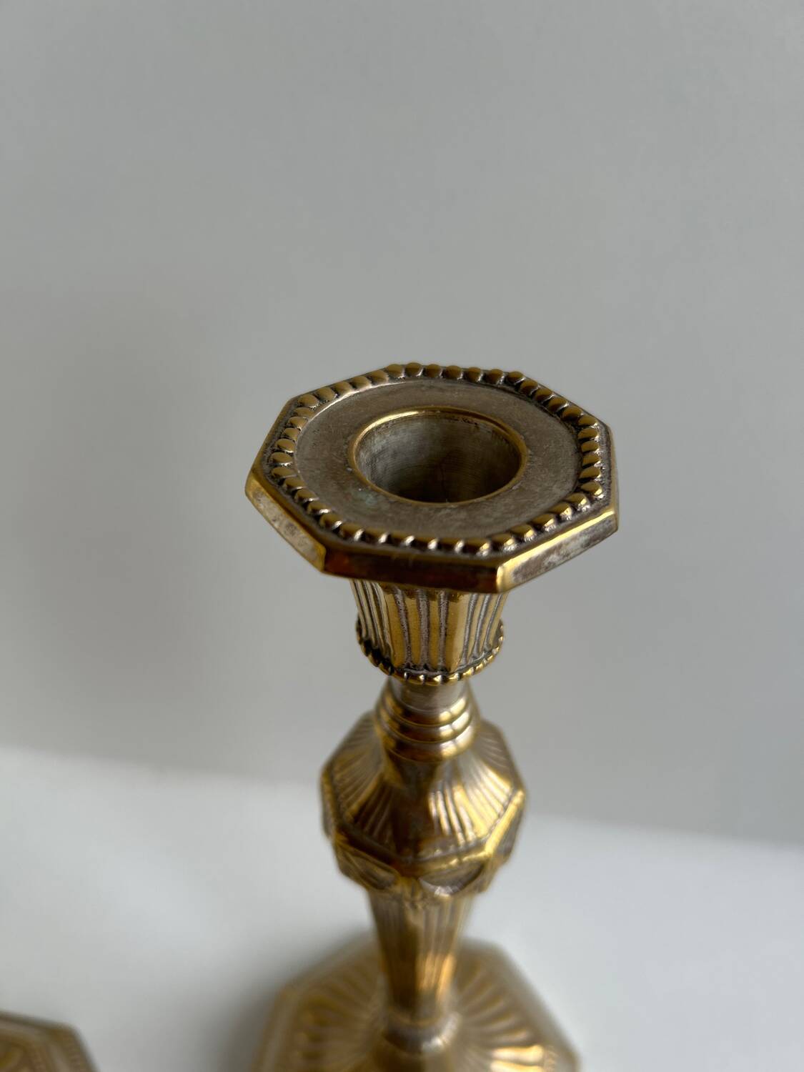 Pair of Louis XVI style candlesticks