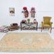 6x9 Pale Orange Oriental Vintage Rug 182x270Cm SK 21429